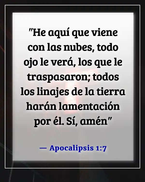 Versículos bíblicos sobre esperar el regreso de Jesús (Apocalipsis 1:7)