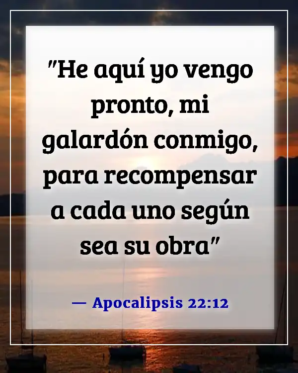 Versículos bíblicos sobre esperar el regreso de Jesús (Apocalipsis 22:12)