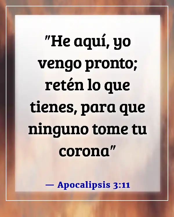 Versículos bíblicos sobre esperar el regreso de Jesús (Apocalipsis 3:11)