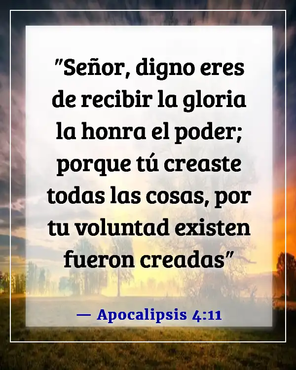 Versículos de la Biblia sobre el honor (Apocalipsis 4:11)