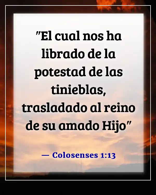 Versículo de la Biblia sobre ser apartado del mundo (Colosenses 1:13)