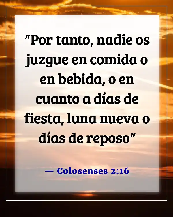 Versículos bíblicos para la exención religiosa (Colosenses 2:16)