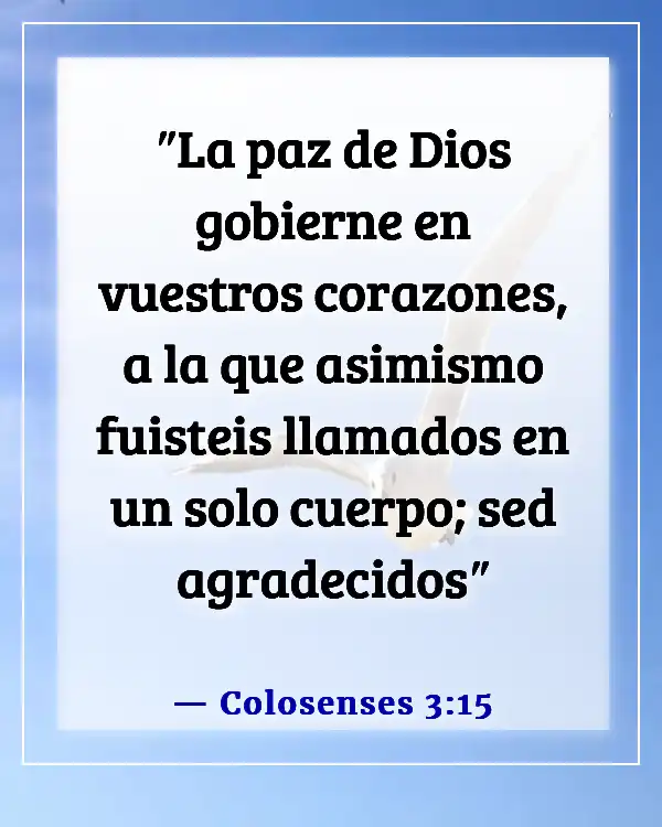 Versículos de la Biblia sobre dormir bien (Colosenses 3:15)