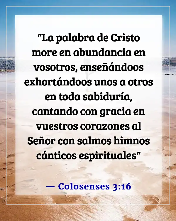 Versículos de la Biblia sobre la misión de la iglesia (Colosenses 3:16)