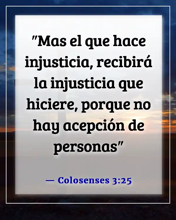 Versículos bíblicos sobre acciones y consecuencias (Colosenses 3:25)