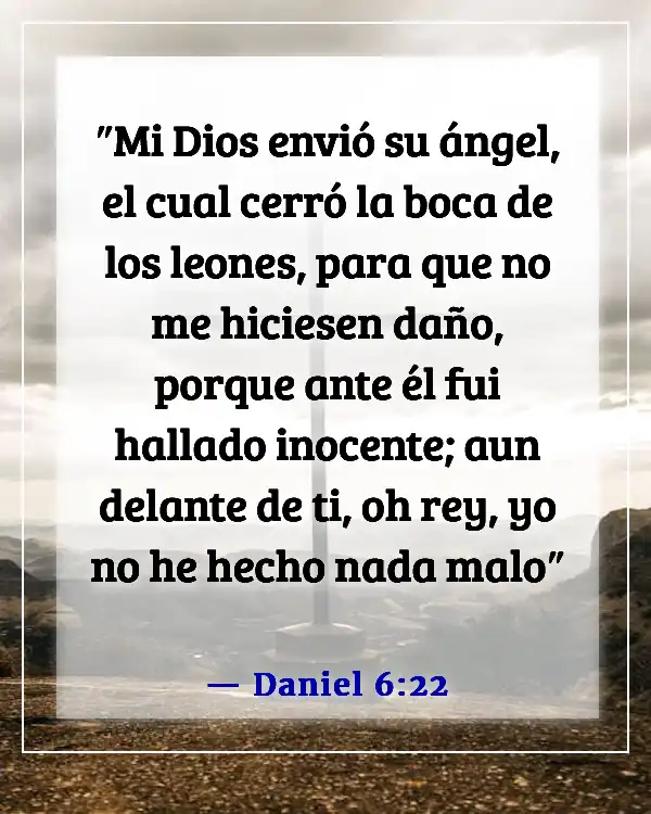 Versículos de la Biblia sobre ángeles y demonios (Daniel 6:22)