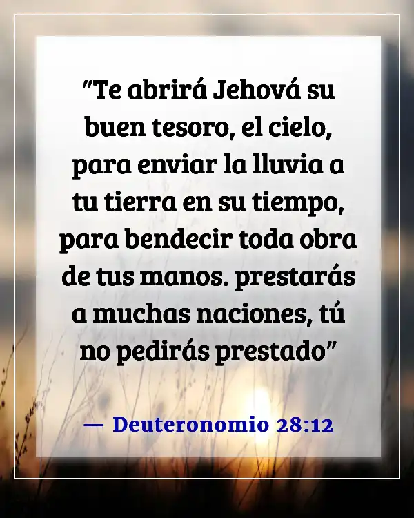 Versículos bíblicos para favor y avance (Deuteronomio 28:12)