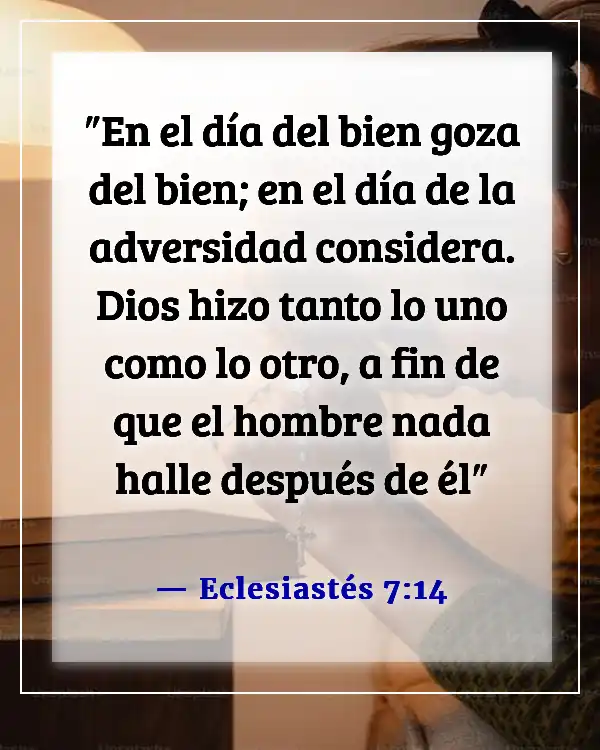 Versículos de la Biblia sobre la Buena Fortuna (Eclesiastés 7:14)