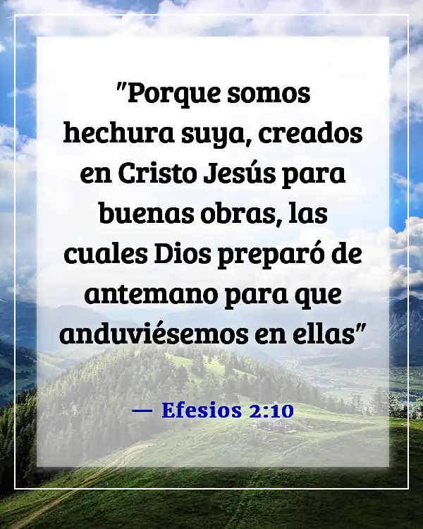 Versículos de la Biblia sobre dones y talentos (Efesios 2:10)