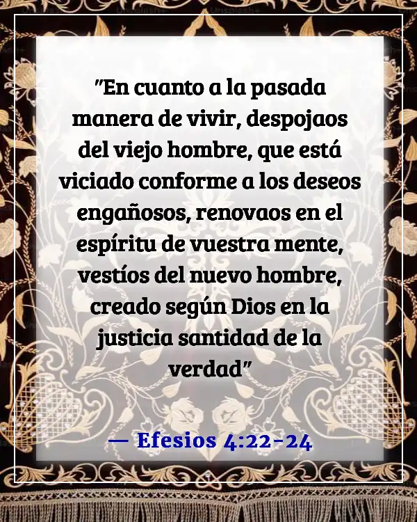 Versículo de la Biblia sobre ser apartado del mundo (Efesios 4:22-24)