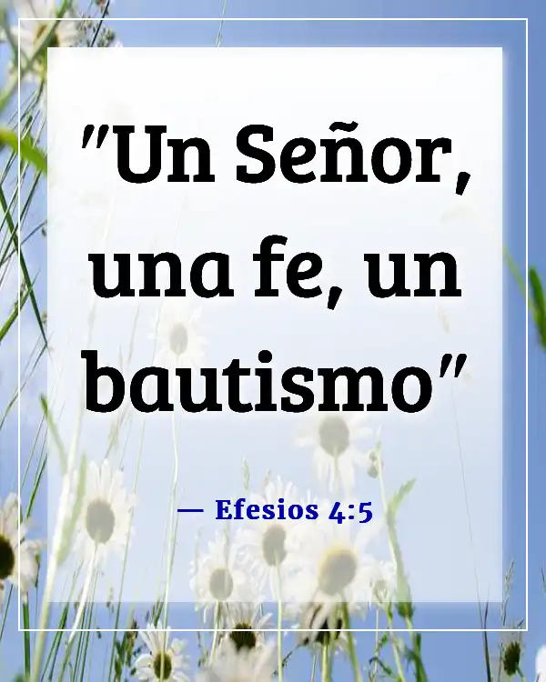 Versículos de la Biblia sobre el Sacramento del Bautismo (Efesios 4:5)