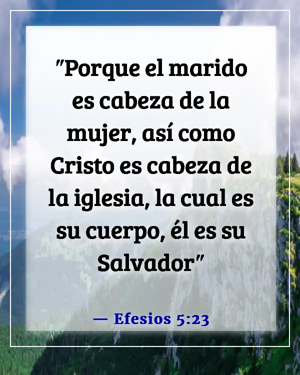 Versículos de la Biblia sobre el esposo como líder espiritual (Efesios 5:23)