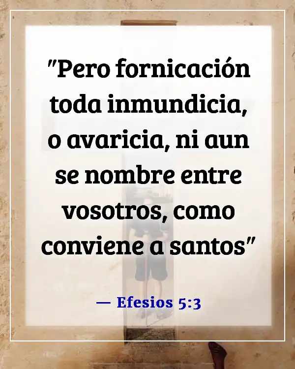 Versículo de la Biblia sobre un esposo infiel (Efesios 5:3)