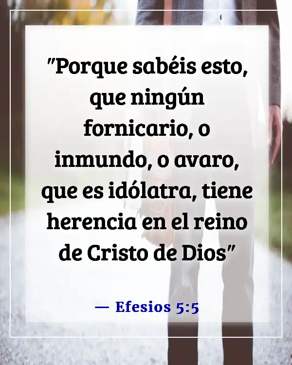 Versículos de la Biblia sobre quién irá al infierno (Efesios 5:5)