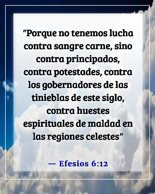 Versículos de la Biblia sobre ángeles y demonios (Efesios 6:12)