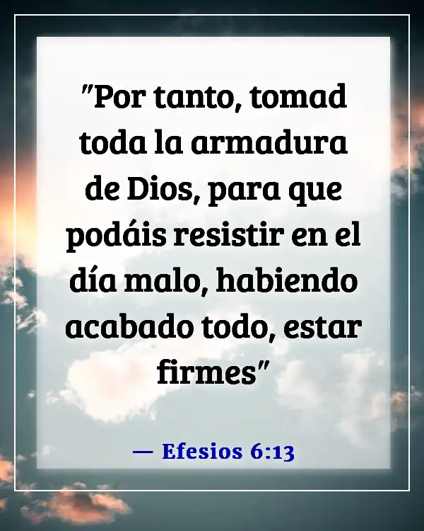 Versículos bíblicos para la exención religiosa (Efesios 6:13)