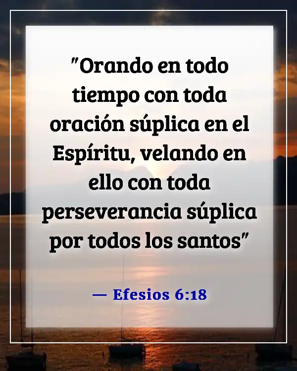 Versículo de la Biblia sobre esperar una respuesta a la oración (Efesios 6:18)