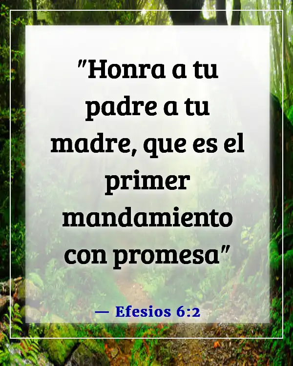 Versículos de la Biblia sobre el honor (Efesios 6:2)