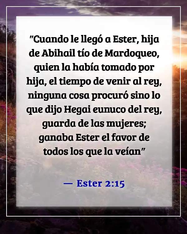Versículos de la Biblia sobre la belleza de la mujer (Ester 2:15)