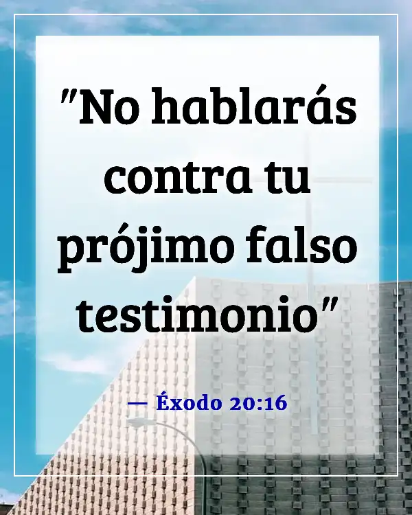 Versículos de la Biblia sobre los mentirosos yendo al infierno (Éxodo 20:16)