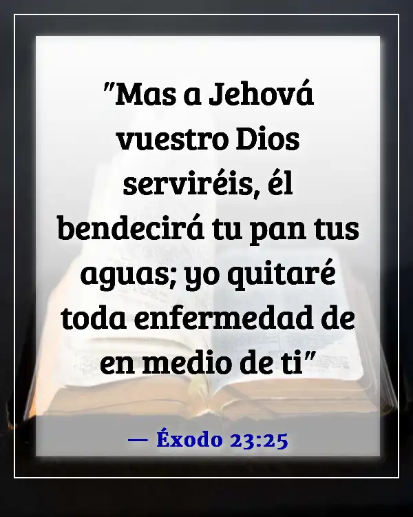 Versículo bíblico sobre maldiciones y bendiciones (Éxodo 23:25)