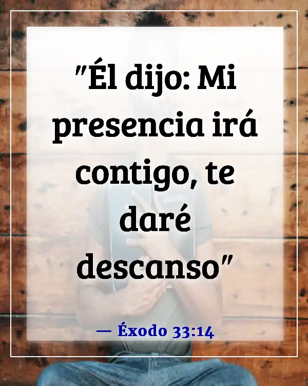 Versículos de la Biblia sobre dormir bien (Éxodo 33:14)