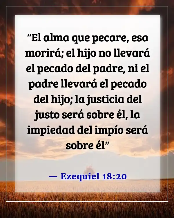 Versículos de la Biblia sobre quién irá al infierno (Ezequiel 18:20)