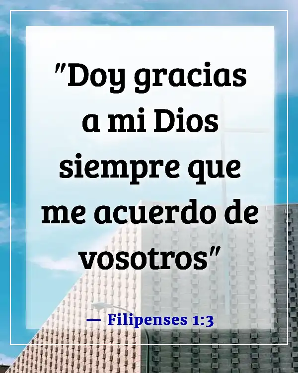 Versículo de la Biblia Agradecido Bendecido Domingo (Filipenses 1:3)