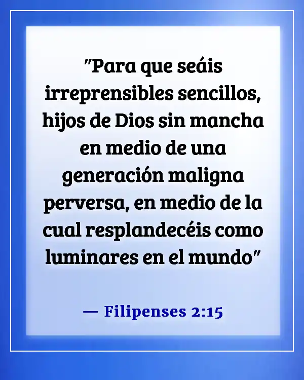 Versículos de la Biblia sobre la misión de la iglesia (Filipenses 2:15)