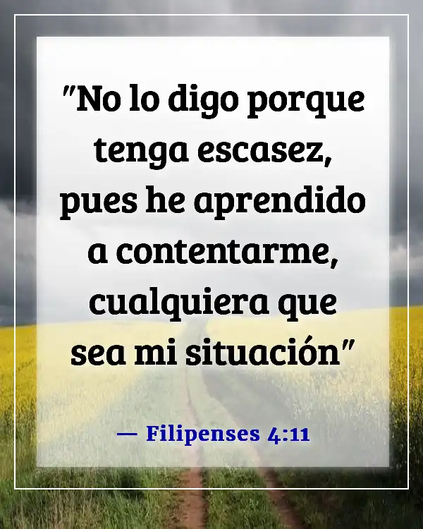 Versículo de la Biblia para problemas de dinero (Filipenses 4:11)