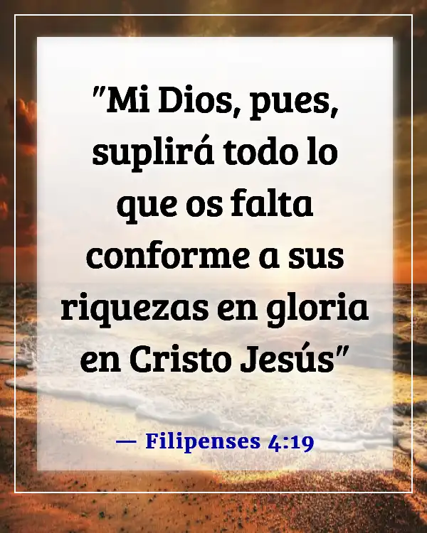 Versículos bíblicos para favor y avance (Filipenses 4:19)