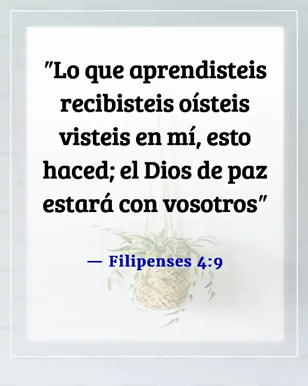 Versículos de la Biblia sobre dormir bien (Filipenses 4:9)