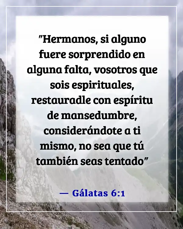 Versículo de la Biblia sobre no juzgar (Gálatas 6:1)