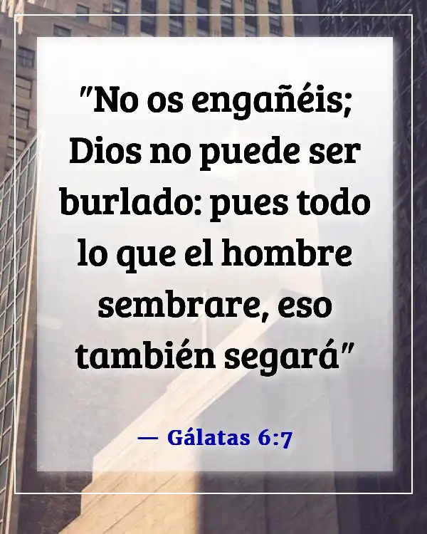Versículos bíblicos para la exención religiosa (Gálatas 6:7)