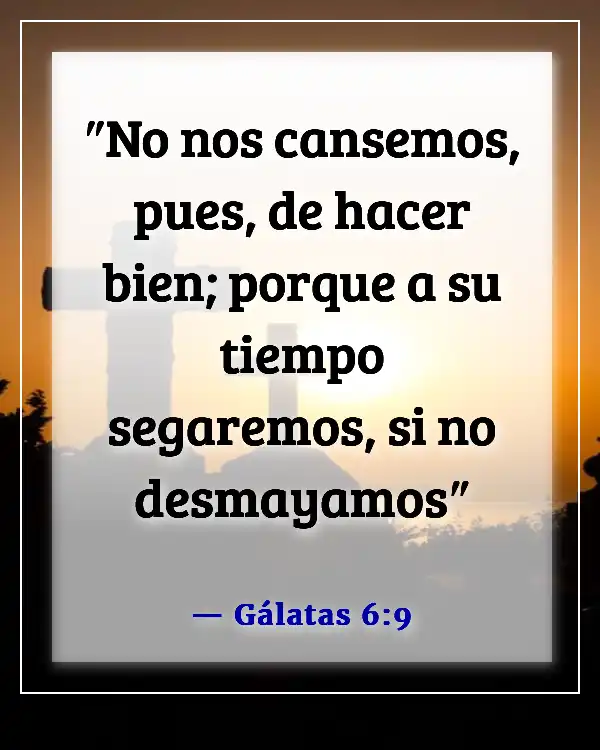 Versículos de la Biblia sobre esperar en Dios (Gálatas 6:9)