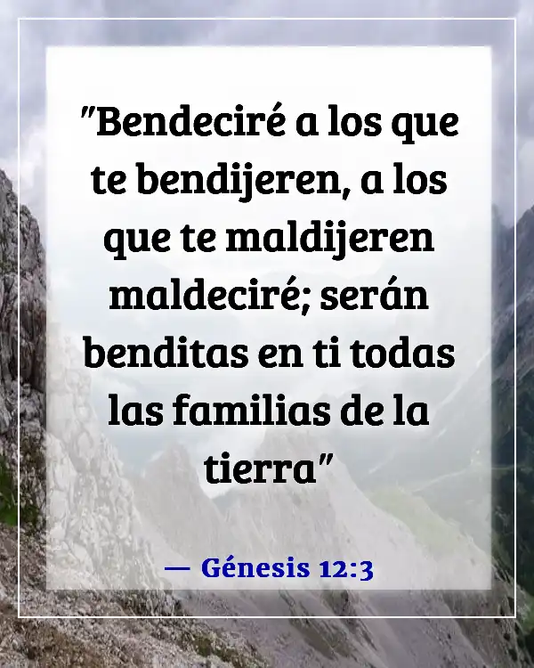 Versículo bíblico sobre maldiciones y bendiciones (Génesis 12:3)