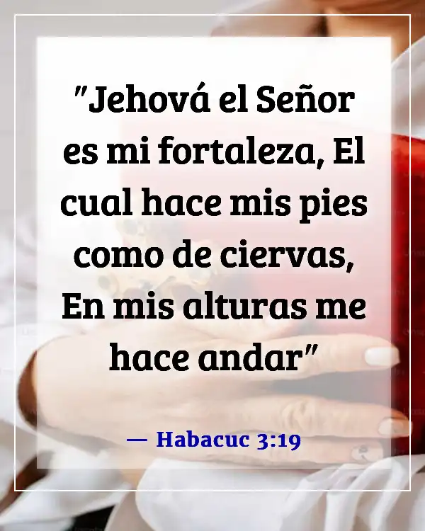 Versículos bíblicos sobre tiempos difíciles (Habacuc 3:19)