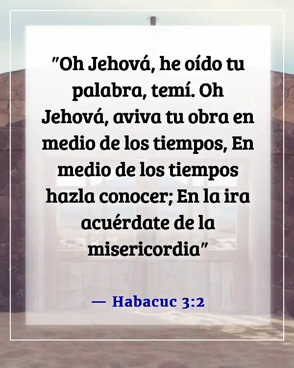 Versículo bíblico para avivamiento y despertar espiritual (Habacuc 3:2)