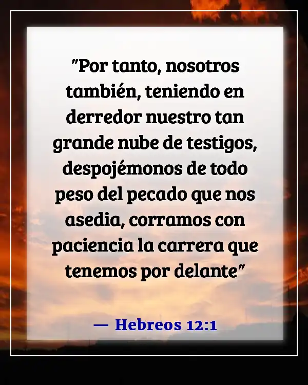 Versículos de la Biblia sobre el éxito y el trabajo duro (Hebreos 12:1)