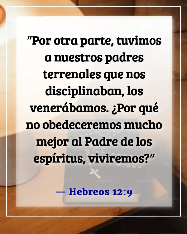 Versículos bíblicos sobre la falta de respeto a los padres (Hebreos 12:9)