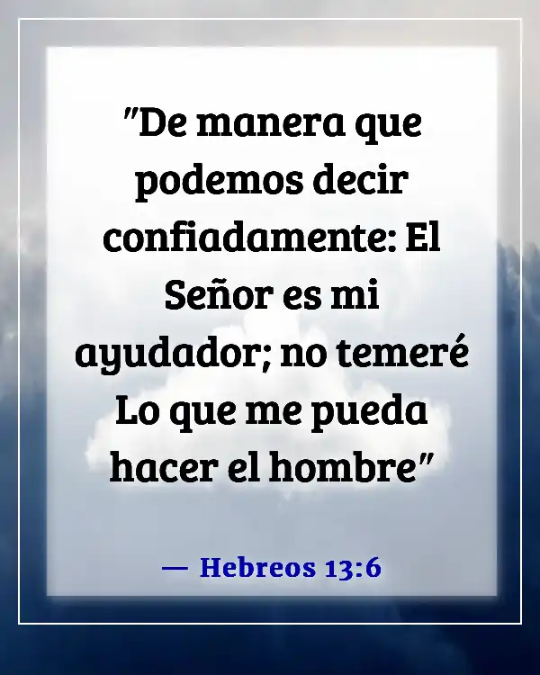Versículos bíblicos para la exención religiosa (Hebreos 13:6)