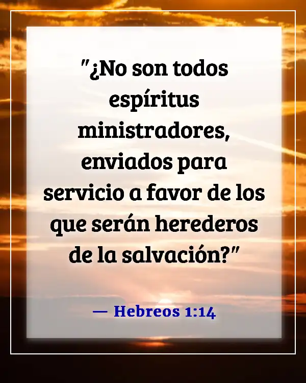 Versículos de la Biblia sobre ángeles y demonios (Hebreos 1:14)