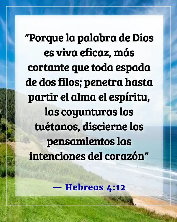 Versículos de la Biblia sobre la energía espiritual (Hebreos 4:12)