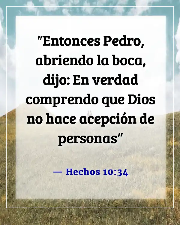 Versículo de la Biblia sobre la aceptación (Hechos 10:34)