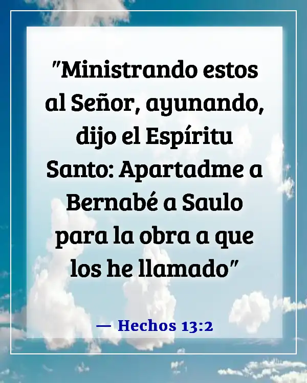 Versículos bíblicos para ayunar por un avance (Hechos 13:2)