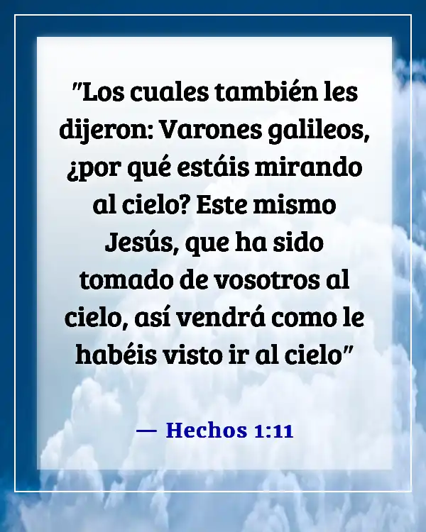 Versículos bíblicos sobre esperar el regreso de Jesús (Hechos 1:11)