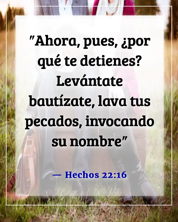 Versículos de la Biblia sobre el Sacramento del Bautismo (Hechos 22:16)