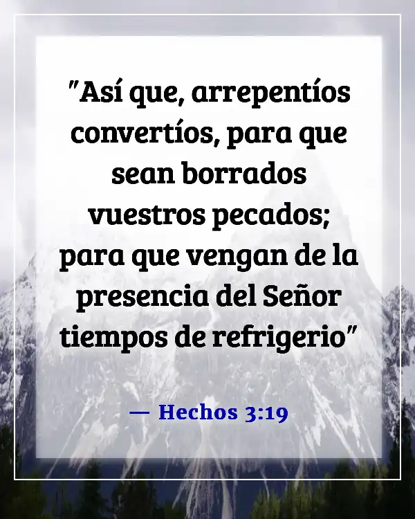 Versículos de la Biblia sobre Dios perdonando el adulterio (Hechos 3:19)