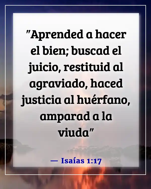 Versículo de la Biblia sobre la aceptación (Isaías 1:17)