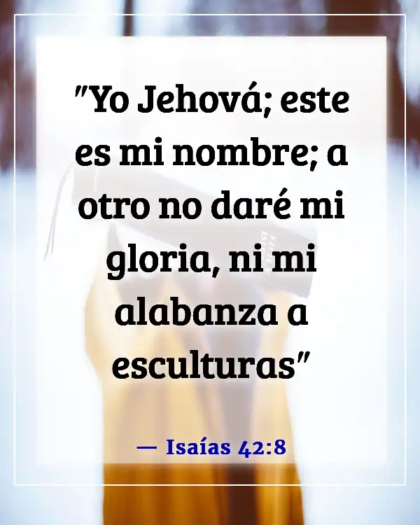 Versículos de la Biblia sobre honrar el nombre de Dios (Isaías 42:8)